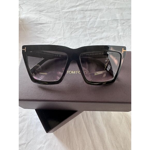 TOM FORD Eden Sunglasses Shiny Black main image 9